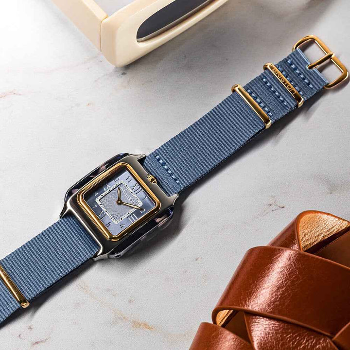 Briston Streamliner Kennedy Spring -  HM - Gold - Bleu glacier 262030.PYA.UB.25.NIB Watch
