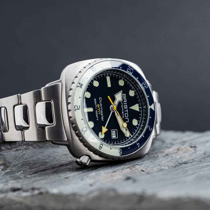 Briston Clubmaster Diver Pro GMT - Acier 24844.S.GP.15.SB Watch