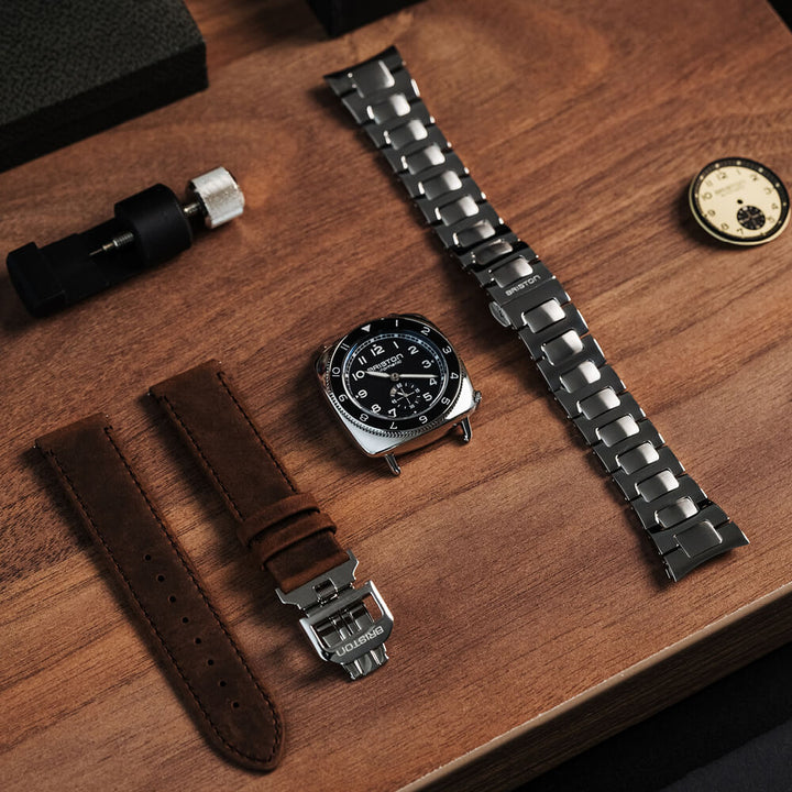 Briston Clubmaster Legend - Petite Seconde - Acier - Noir 241639.PS.L.1.SB Watch