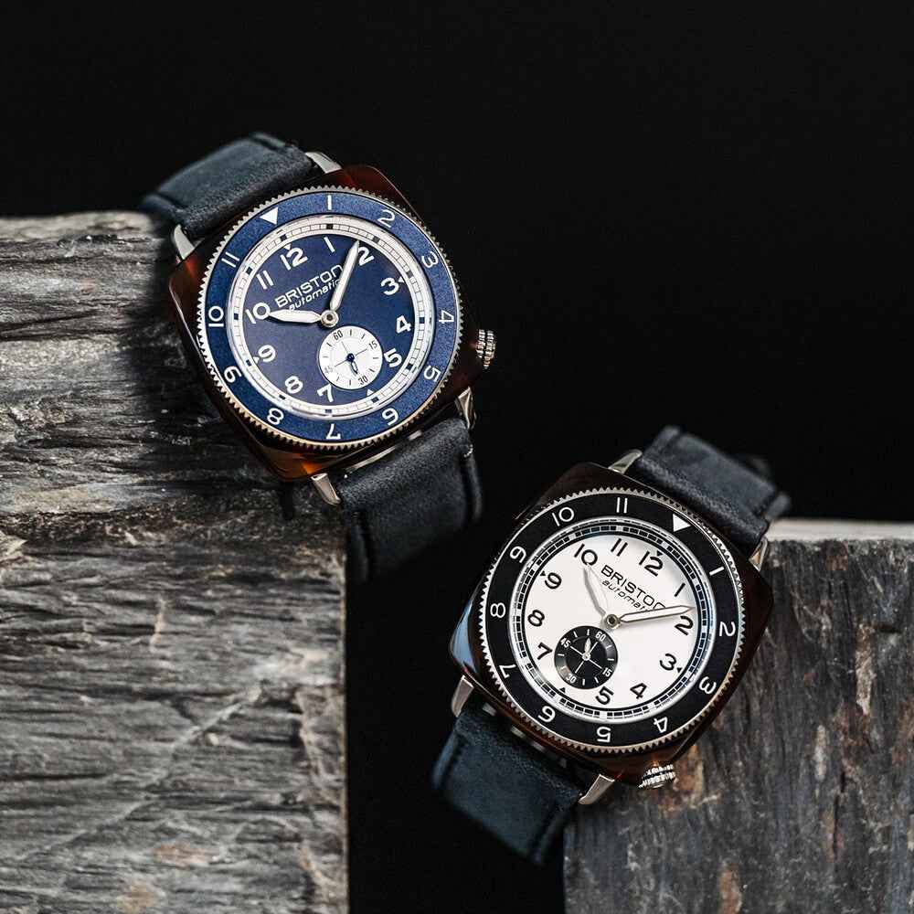 Briston Clubmaster Legend - Petite Seconde - Bleu marine 241639.SA.T.15W.CH Watch