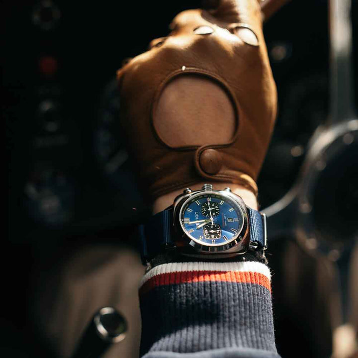 Briston Clubmaster Sport - Chrono - Bleu Marine 17142.SA.TS.9.NNB Watch