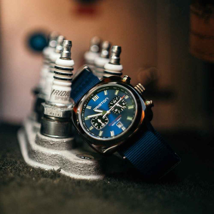 Briston Clubmaster Sport - Chrono - Bleu Marine 17142.SA.TS.9.NNB Watch