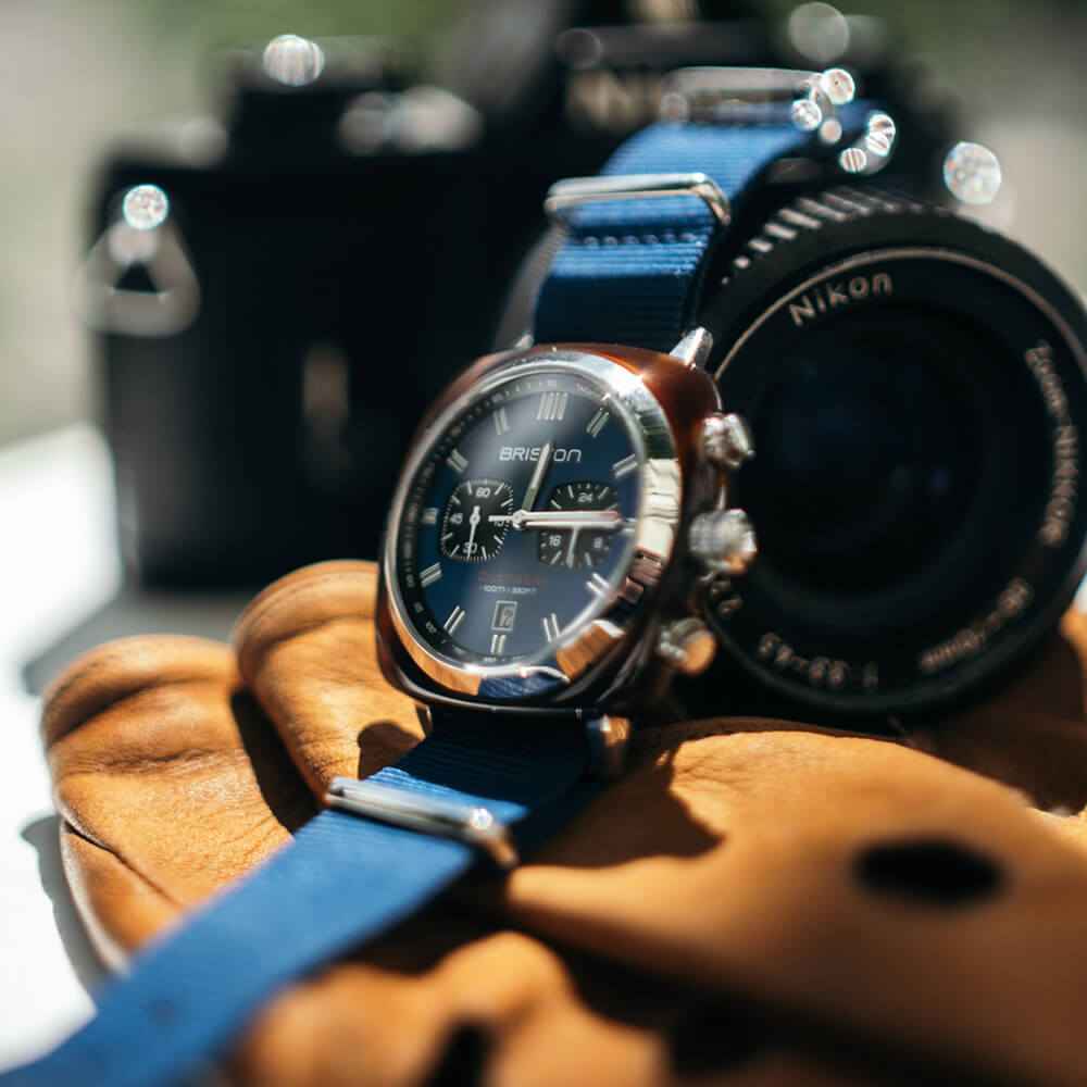 Briston Clubmaster Sport - Chrono - Bleu Marine 17142.SA.TS.9.NNB Watch