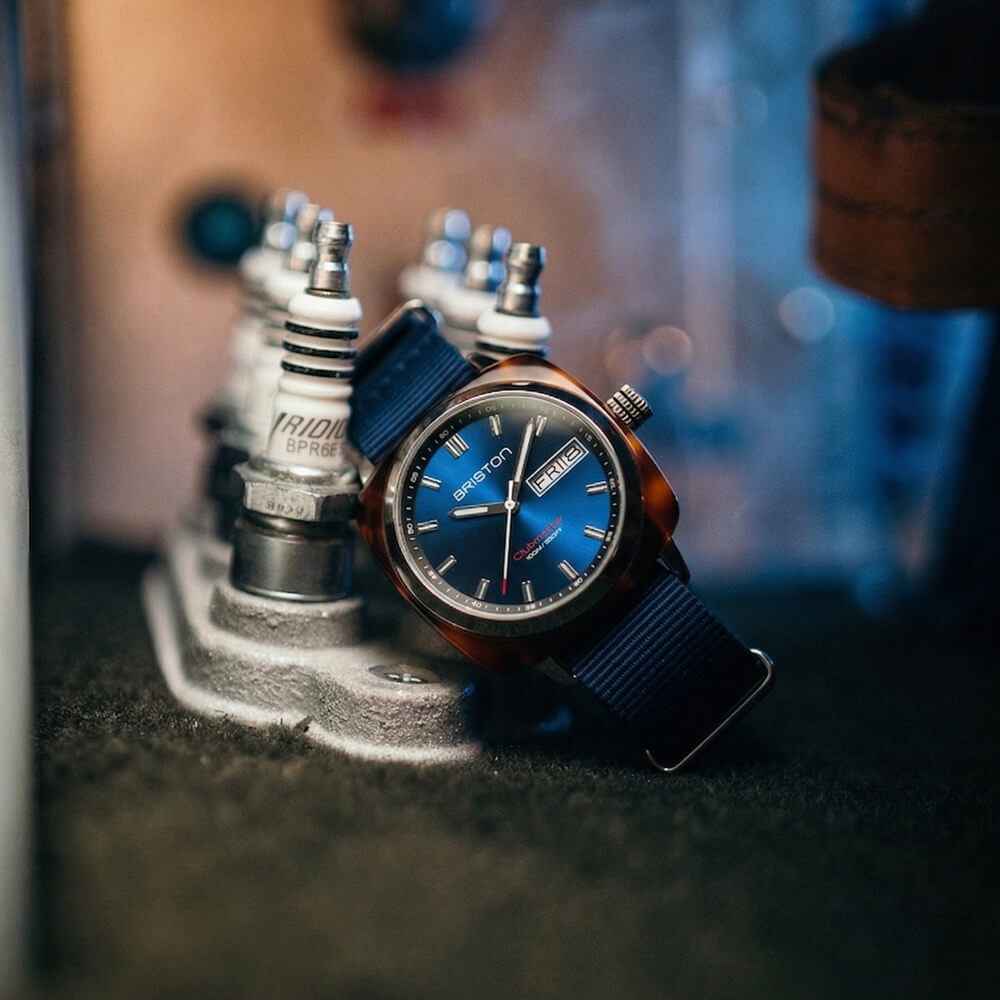 Briston Clubmaster Sport - HMS - Bleu Marine 17342.SA.TS.9.NNB Watch