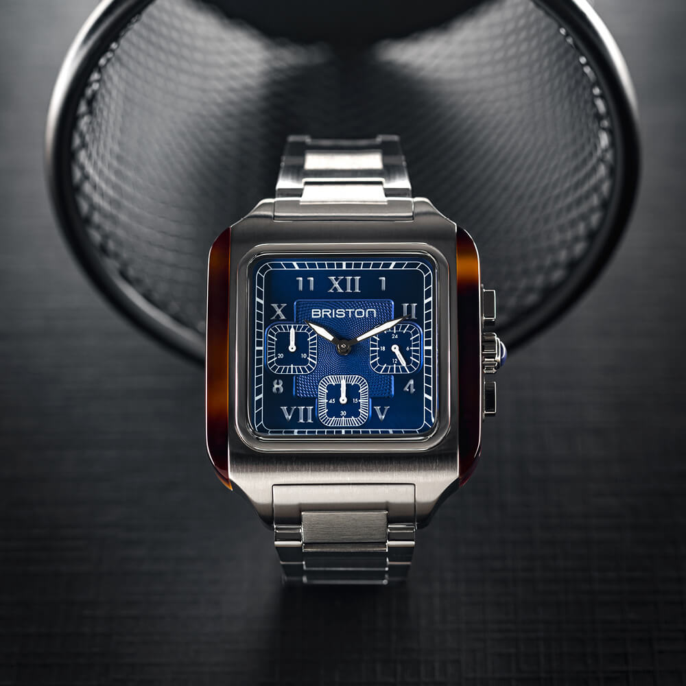 Briston Streamliner Kennedy - Chrono - Acier - Bleu 261838.SA.T.9 SB Watch