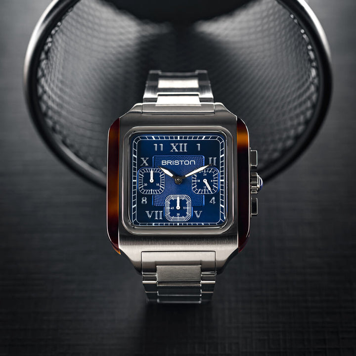Briston Streamliner Kennedy - Chrono - Acier - Bleu 261838.SA.T.9 SB Watch