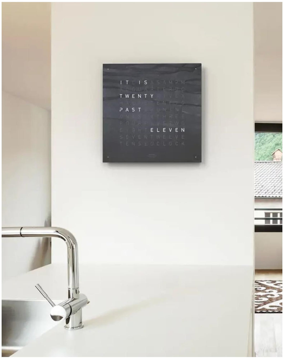 Qlocktwo QT5BLENMM-UK 45 Metamorphite Black Body Clock