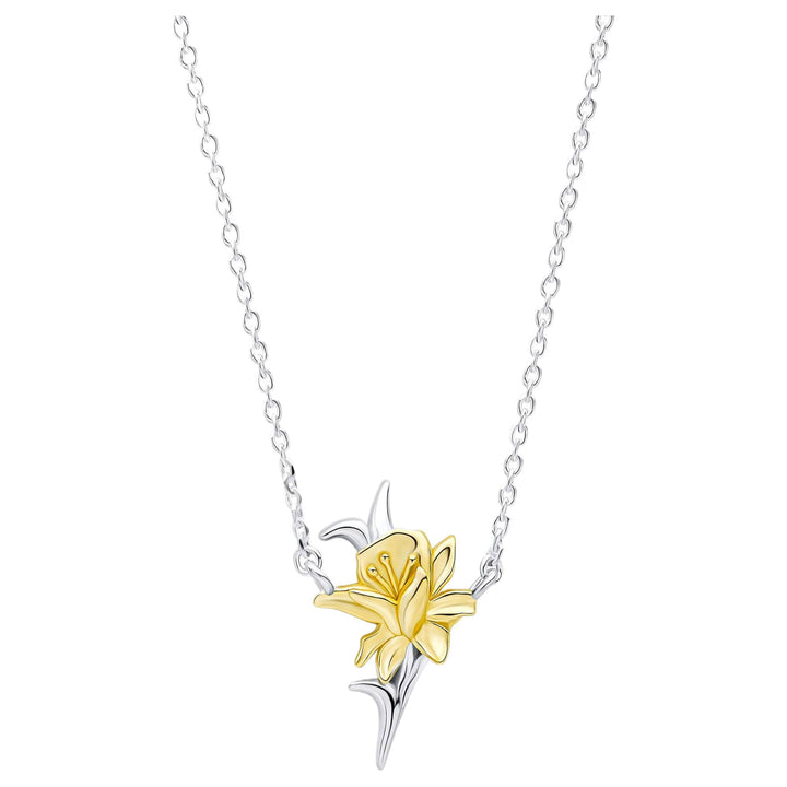 Laura Ashley N4666 Heritage Daffodil Necklace Sterling Silver