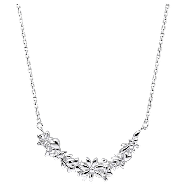 Laura Ashley N4667 Naunton Folly Scoop Necklace Sterling Silver
