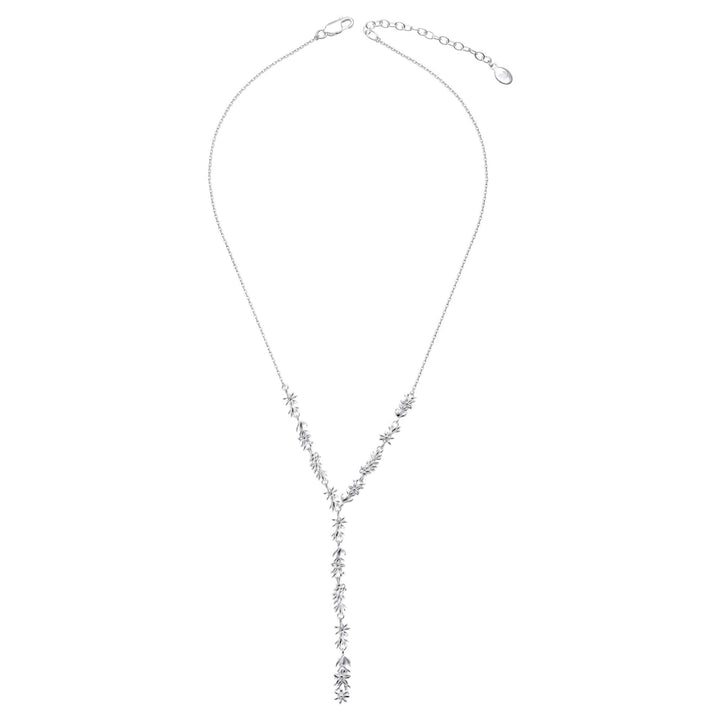 Laura Ashley N4668 Naunton Folly Lariat Necklace Sterling Silver