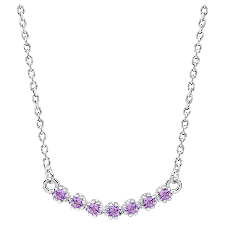 Laura Ashley N4669M Alford Meadow Light Amethyst Necklace Sterling Silver