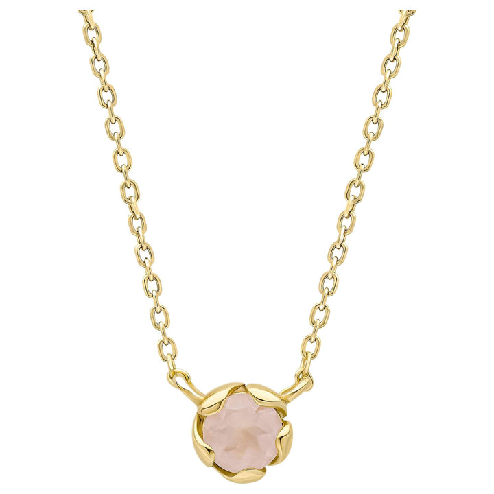 Laura Ashley N4674P Petal Set Semi-Precious Necklace Sterling Silver