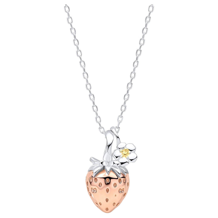 Laura Ashley N4675 Strawberry Field Necklace Sterling Silver