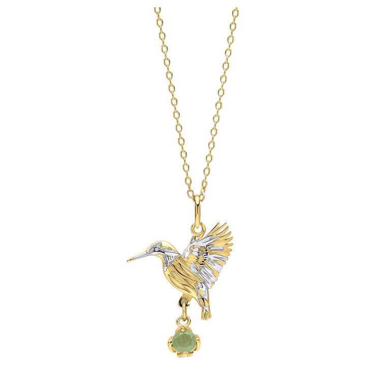 Laura Ashley N4719G Llanelli Kingfisher Necklace Sterling Silver