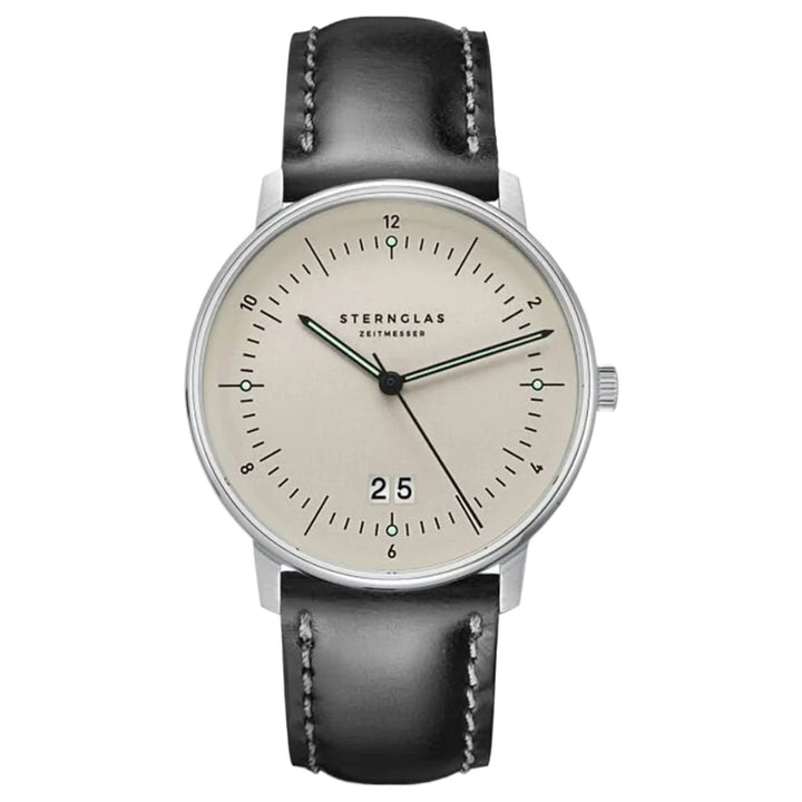 Sternglas S01-NAG26-BR02 Men's Naos Big Date Watch
