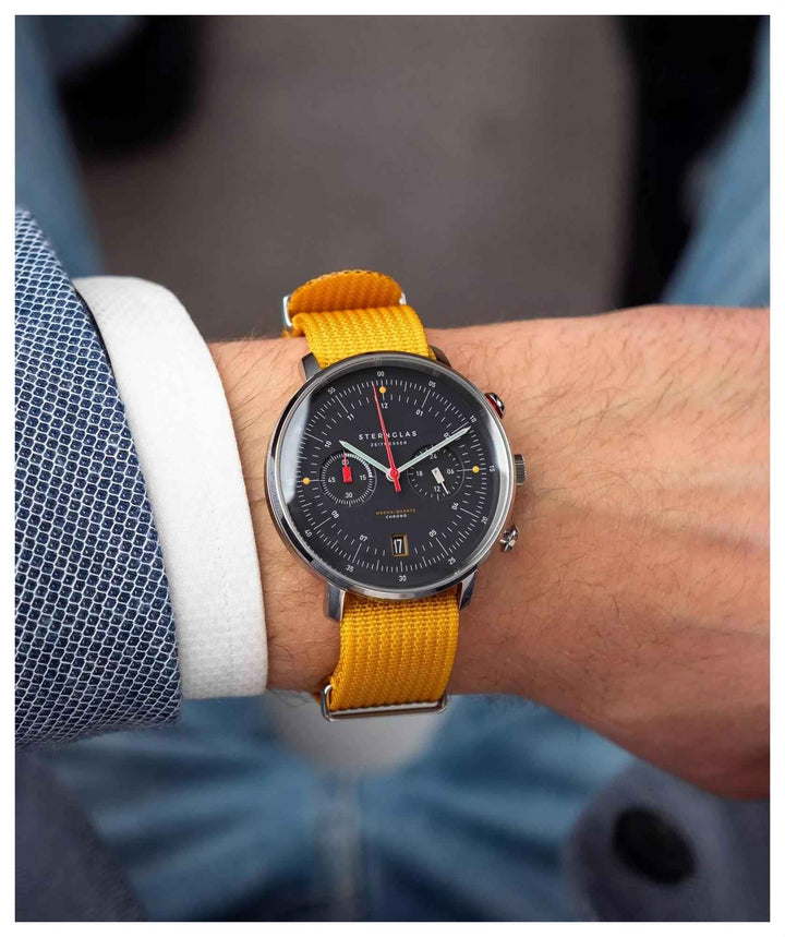 Sternglas S01-HCN03-FI01 Men's Hamburg Chronograph Watch