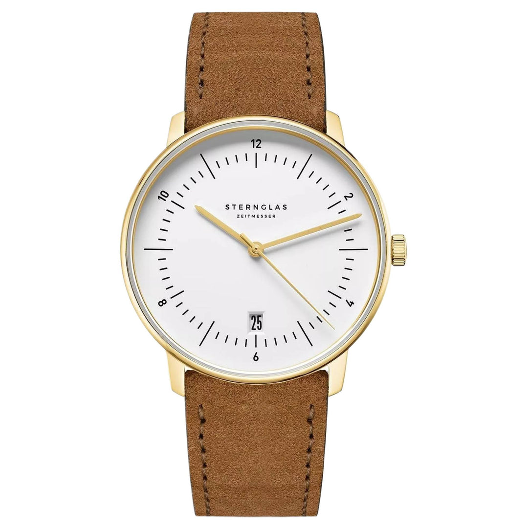 Sternglas S01-NAE02-WL02 Men's Naos Leather Strap Watch