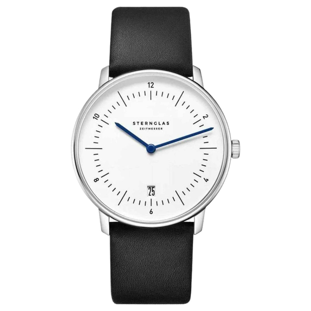 Sternglas S01-NA44-PR07 Men's Naos Leather Strap Watch