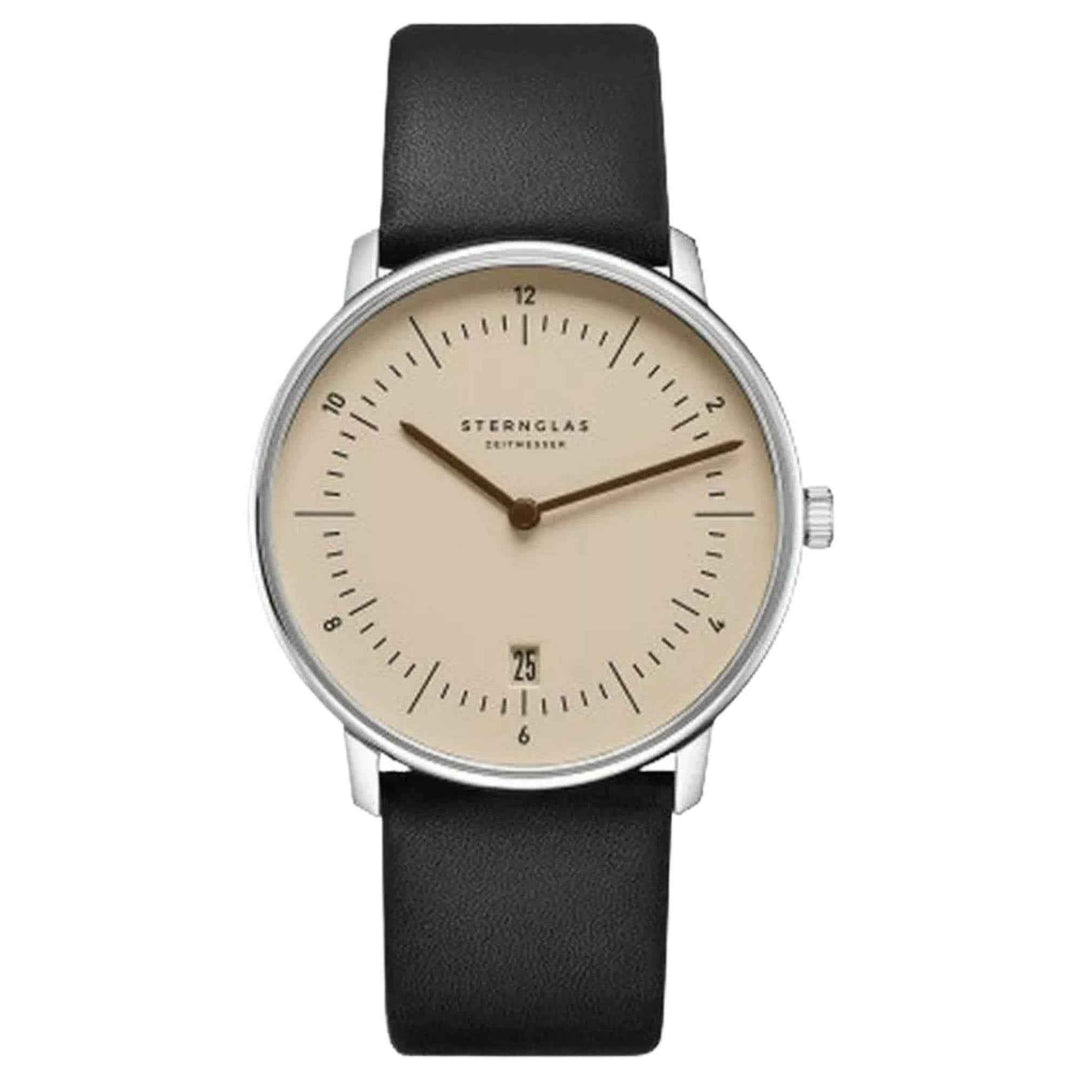 Sternglas S01-NA54-PR07 Naos Leather Strap Watch