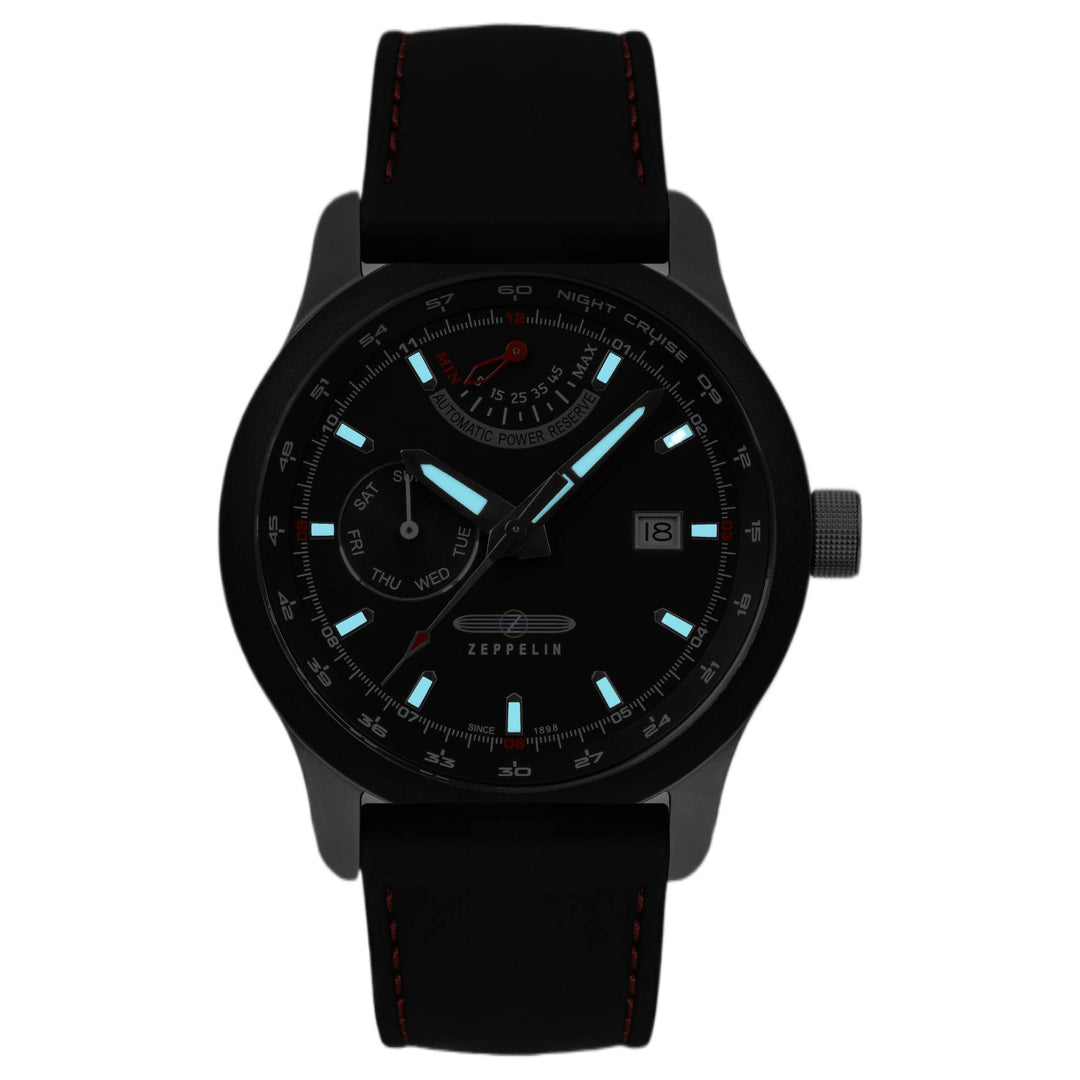 Zeppelin 7262-2 Night Cruise Rubber Strap Watch