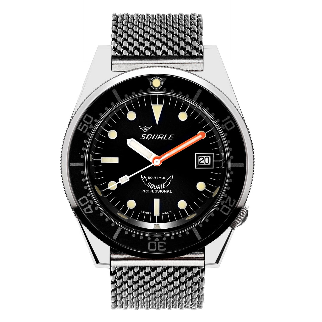 Squale 1521CL.ME20 500 Meter Swiss Automatic Dive Wristwatch Mesh - H S Johnson (7800792219874)