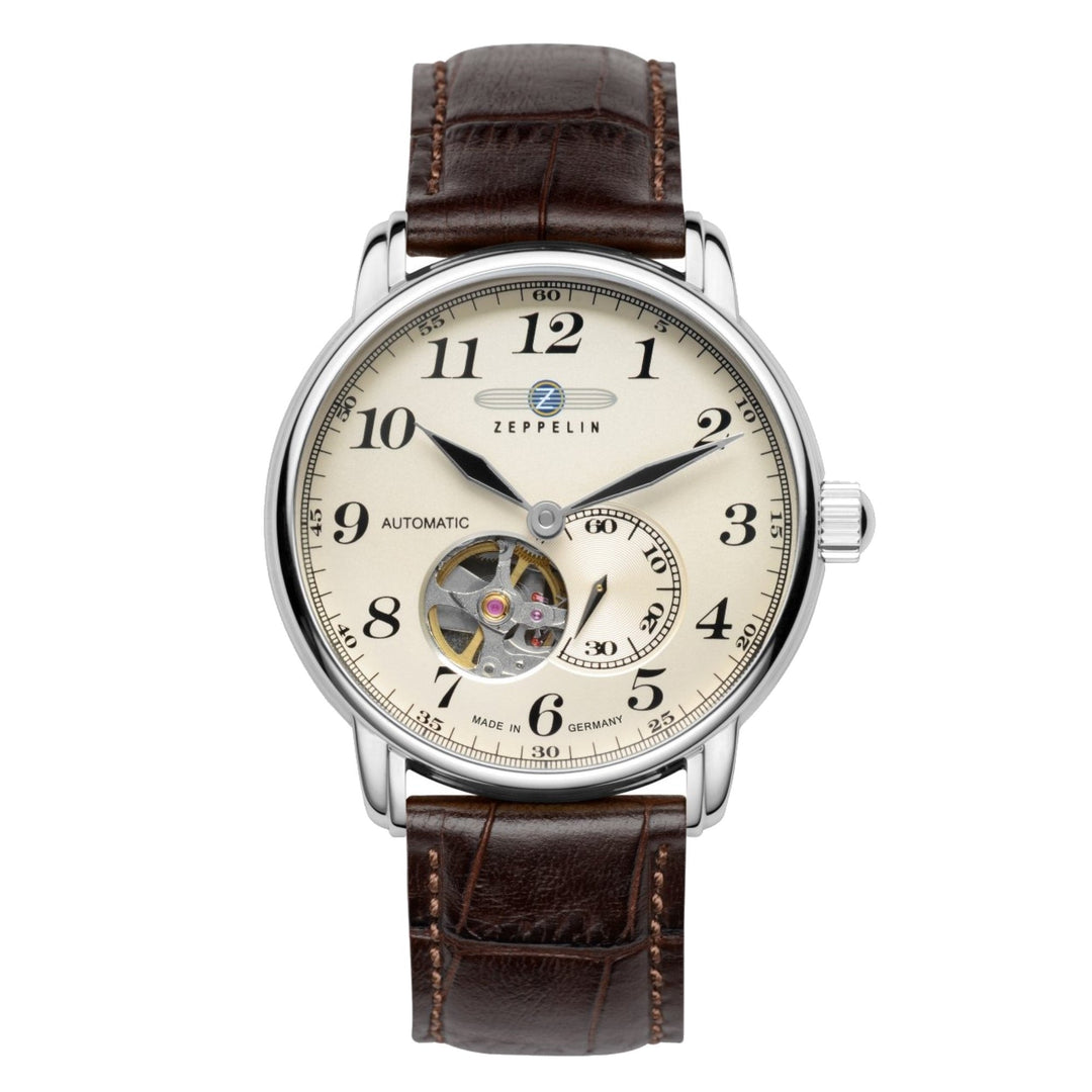 Zeppelin 7666-5 LZ127 Graf Beige Dial Automatic Wristwatch - H S Johnson (7505126949090)