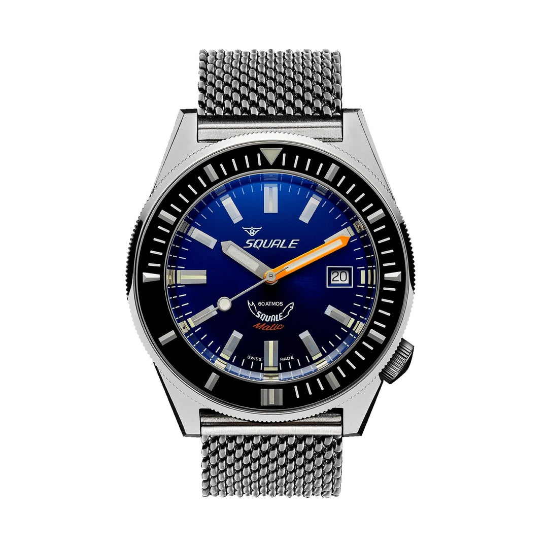 Squale MATICXSB.ME22 600 Meter Swiss Automatic Dive Wristwatch Mesh - H S Johnson (7505138876642)