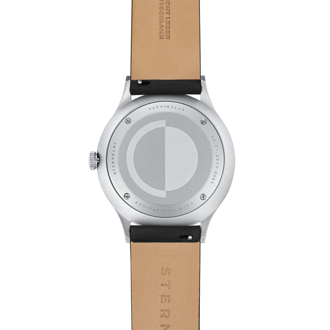 Sternglas S02-AS11-PR14 Asthet Automatik-Armbanduhr für Herren mit schwarzem Lederarmband – HS Johnson