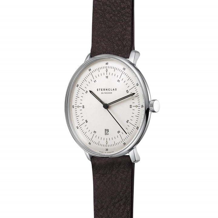 Sternglas S01-HH10-VI11 Hamborg brun læderrem armbåndsur til mænd - HS Johnson
