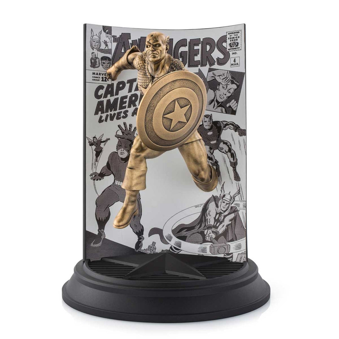 Marvel By Royal Selangor 0179020E Limited Edition Gilt Captain America The Avengers Figurine - H S Johnson (7505200087266)