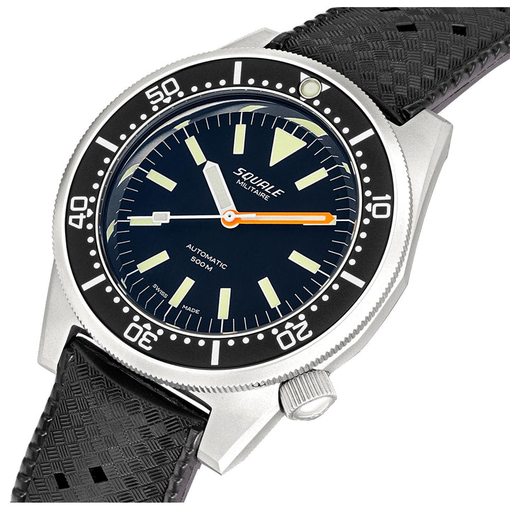 Squale 1521MILIBL.HT Blasted Swiss Automatic Dive Wristwatch Rubber - H S Johnson (7800822792418)