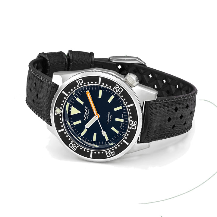 Squale 1521MILIT.HT Polished Swiss Automatic Dive Wristwatch Rubber - H S Johnson (7505212145890)