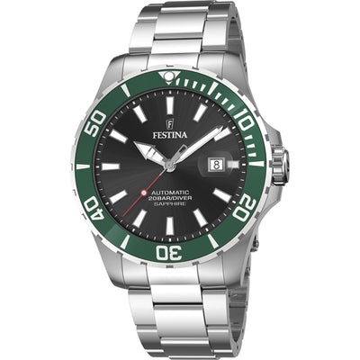 Festina F20531/2 Men's Automatic Steel Bracelet Wristwatch - H S Johnson