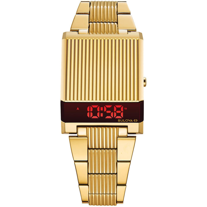 Bulova 97C110 Computron guldfarvet armbåndsur til mænd - HS Johnson