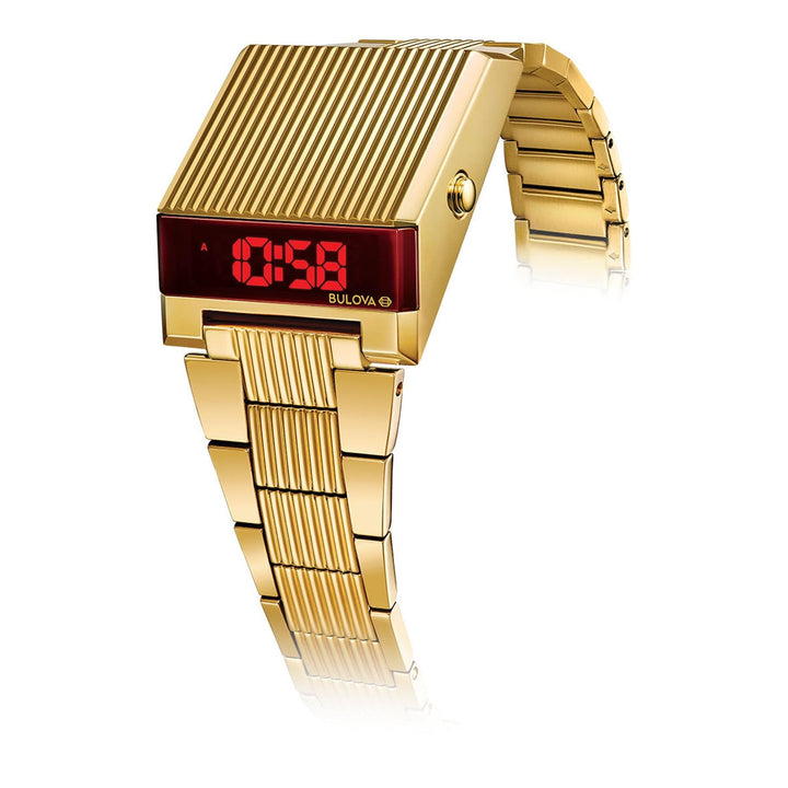 Bulova 97C110 Computron guldfarvet armbåndsur til mænd - HS Johnson