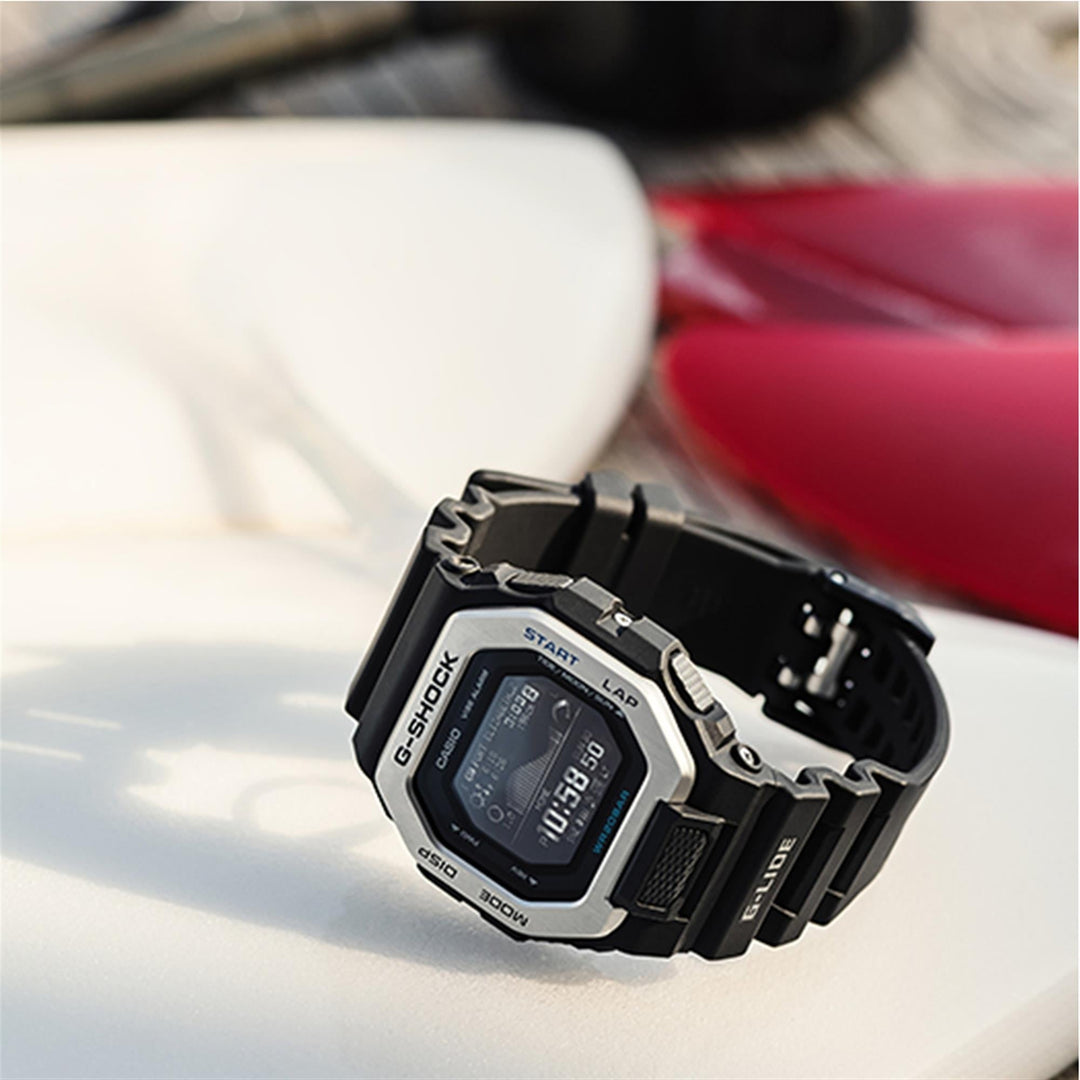 G-Shock GBX-100-1ER G-lide Multifunktions-LCD-Armbanduhr mit schwarzem Armband – HS Johnson