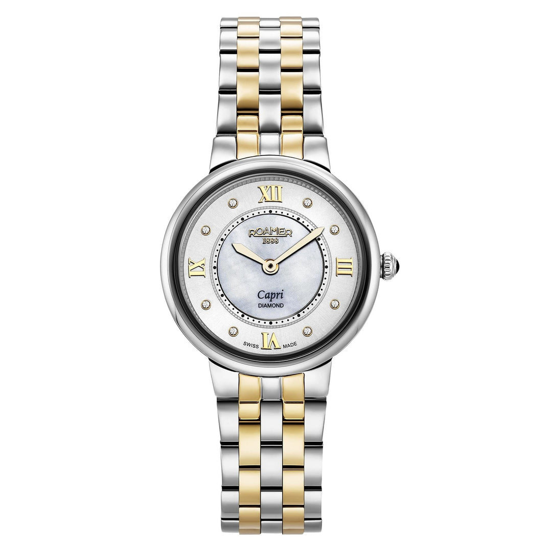 Roamer 859845 47 29 50 Women's Capri Diamond Two Tone Bracelet Wristwatch - H S Johnson (7797554708706)