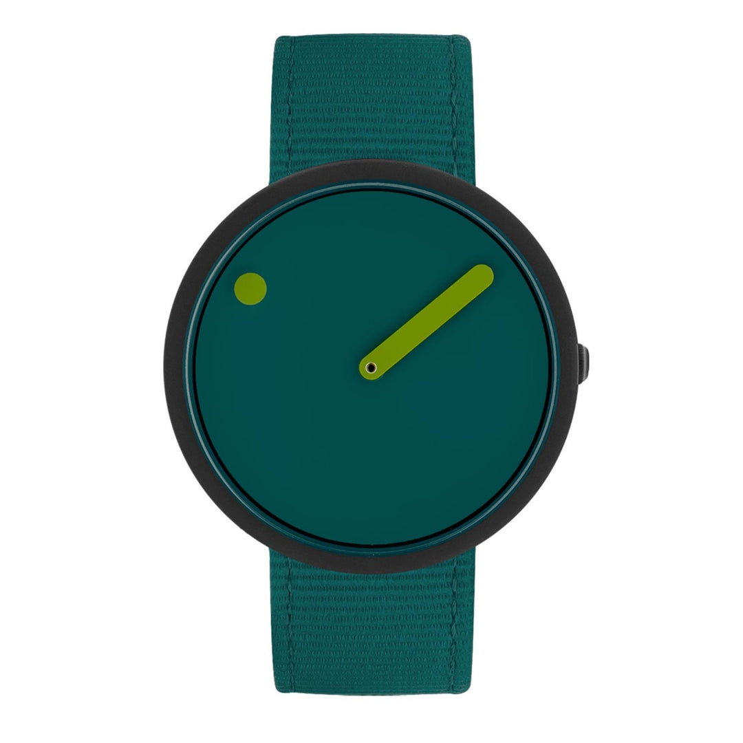 Picto R44003-R004 Armbanduhr mit ozeangrünem Zifferblatt und Armband aus recyceltem Kunststoff – HS Johnson (7797556248802)