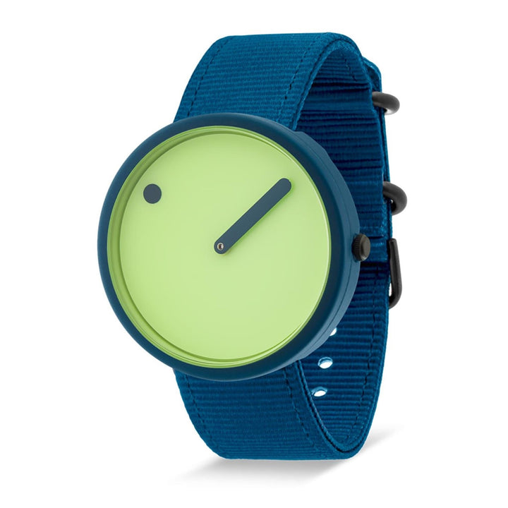 Picto r44013-r003 paradise grøn urskive blå genbrugsplastik armbåndsur - hs johnson