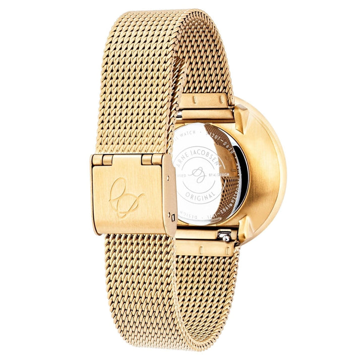 Arne Jacobsen 53109-1609 bankers grey dial gold tone mesh armbåndsur | hs johnson