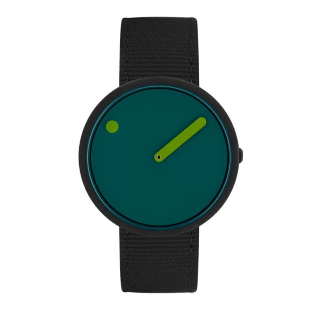 Picto R44003-R006 Men's Ocean Black Recycled Strap Wristwatch - H S Johnson (7916504056034)