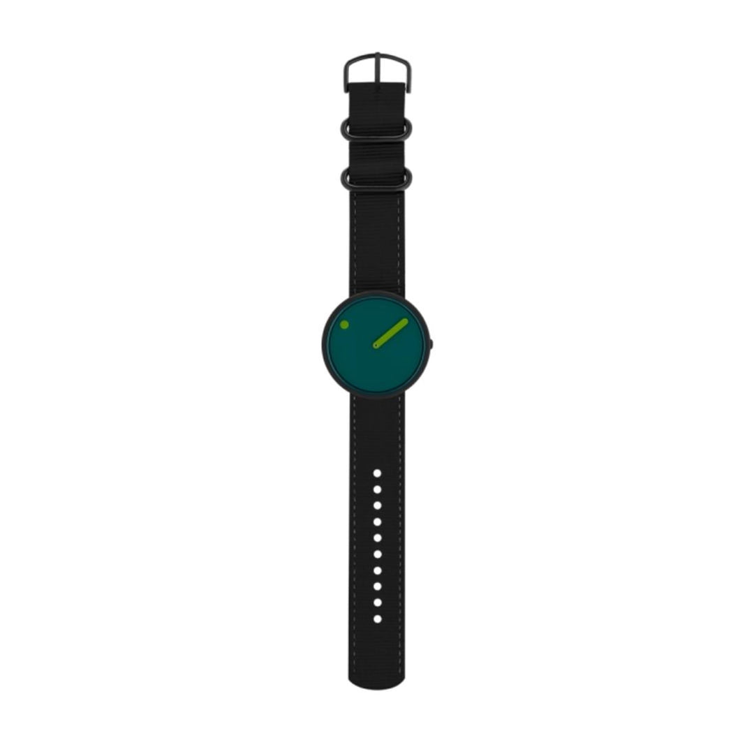 Picto R44003-R006 Herren-Armbanduhr mit recyceltem Armband in Ocean Black – HS Johnson