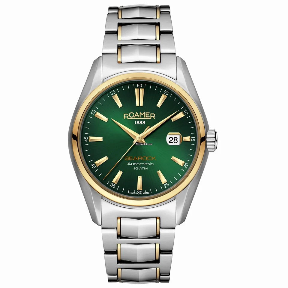 Roamer 210665 47 75 20 Men's Searock I Automatic Two Tone Bracelet Wristwatch - H S Johnson (7931244413154)