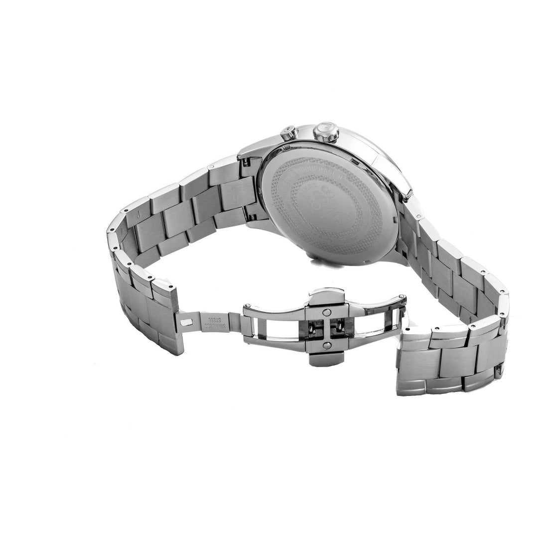 Roamer 513821 41 75 50 Hochwertige Herren-Armbanduhr mit Mondphasen-Stahlarmband – HS Johnson
