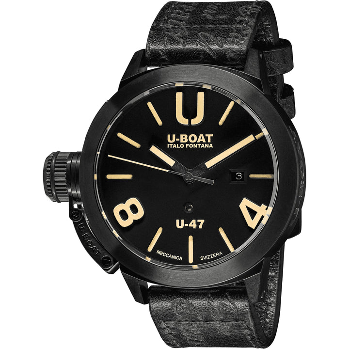 U-Boat 9160 Classico U-47 Armbanduhr mit schwarzem Armband – HS Johnson