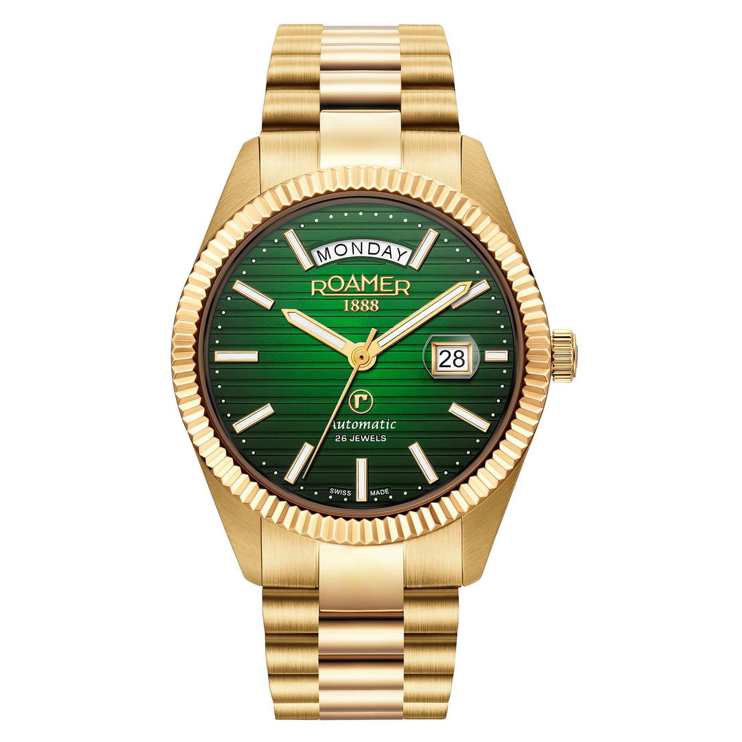 Roamer 981666 48 75 50 Daydate II Automatic Steel Bracelet Wristwatch - H S Johnson (7964025520354)