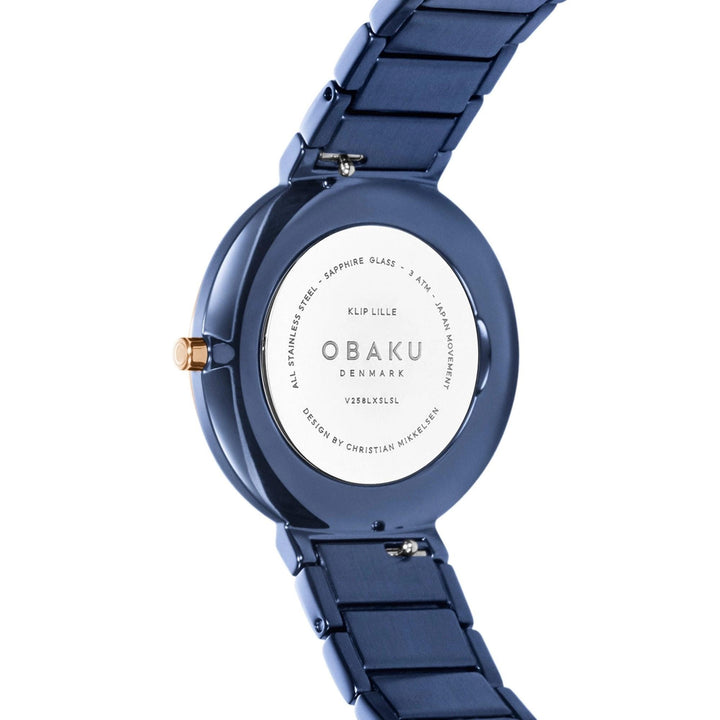 Obaku V258GXSLSL Men's Klip-Bahama Blue Bracelet Wristwatch - H S Johnson (8031593136354)
