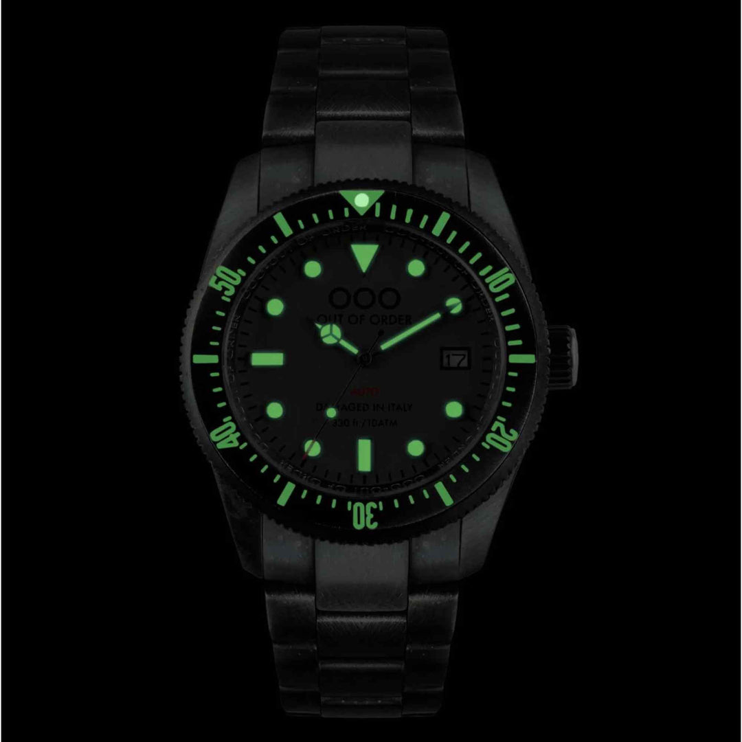 Out Of Order 001-16.2.NE Men's Black Auto 2.0 Wristwatch | H S Johnson (8038664077538)