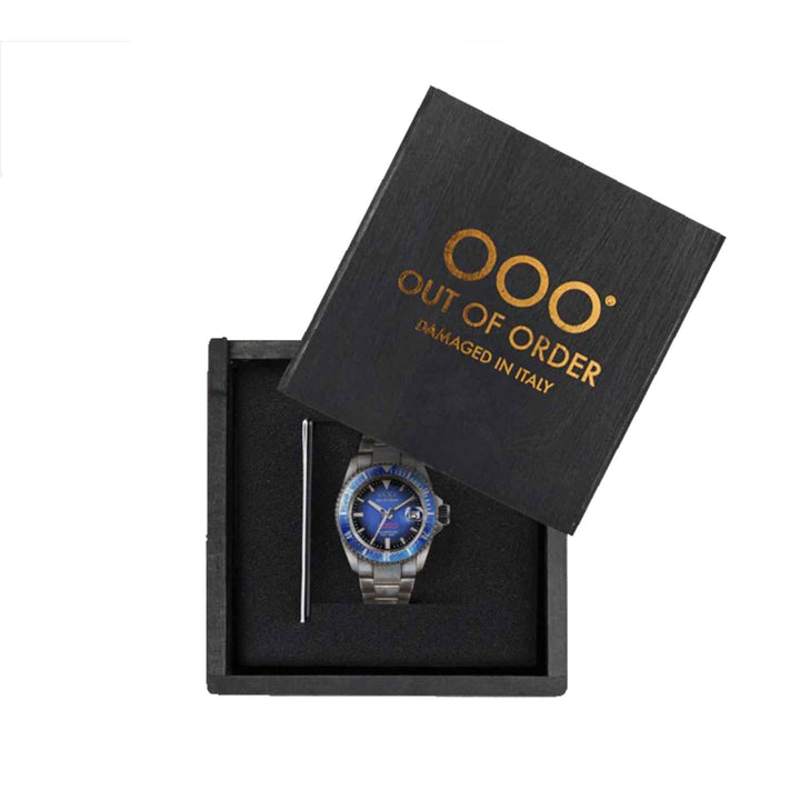 Out Of Order 001-21.BL Men's Blue Automatico Quaranta Wristwatch | H S Johnson (8038727876834)